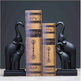Black Elephant Bookend